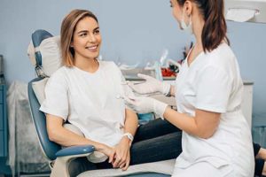 patient learning about preventative dentistry 